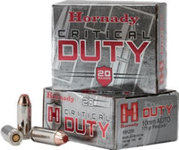 Hornady Critical Duty Handgun Ammunition