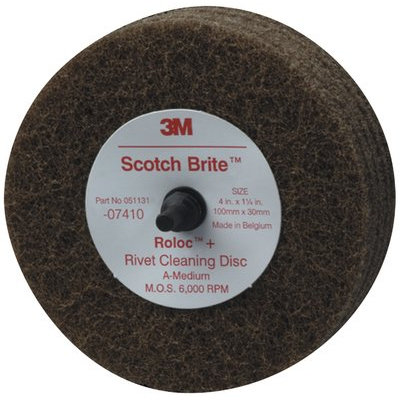 Nexcare 3M (07410) Rivet Cleaning Disc 07410, 4 in x 1-1/4 in A MED