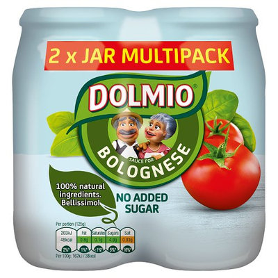 DOLMIO® Sauce for Bolognese No Added Sugar 2 x 500g