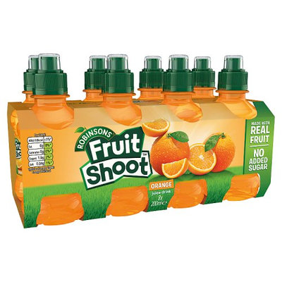 Robinsons Fruit Shoot Orange Juice Drink 8 x 200ml