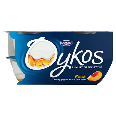 Oykos Luxury Greek-Style Peach Yogurt 4 x 110g (440g)
