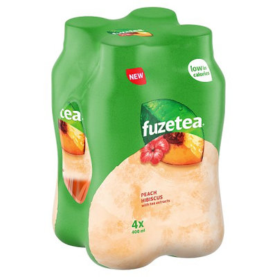 Fuze Tea Peach and Hibiscus 4 x 400ml