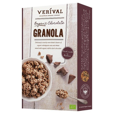 Verival Organic Crunchy Chocolate Granola Cereal 375g