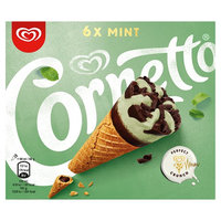Cornetto Mint Ice Cream Cone 6 x 90ml