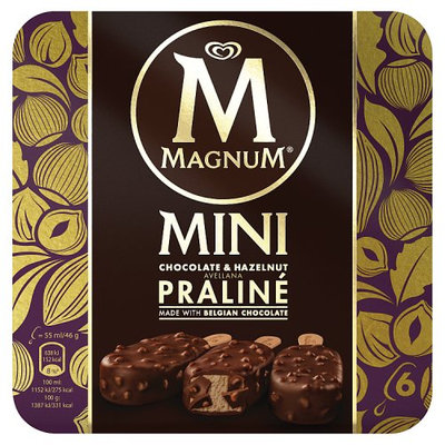 Magnum Mini Chocolate & Hazelnut Praline Ice Cream 6 x 55ml