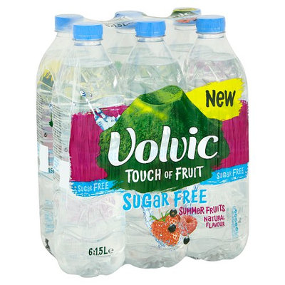 Volvic Touch of Fruit Sugar Free Summer Fruits Natural Flavour 6 x 1.5L