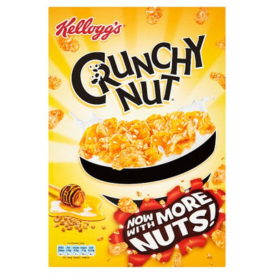 Kellogg's Crunchy Nut Cereal Honey & Nut Flakes Cereal 375g