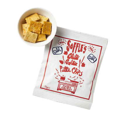 Soffles Pitta Chips Chilli & Garlic WILD Mini