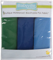 Drz Babyville Boutique Packaged PUL Fabric, Boy Solids
