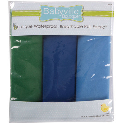 Drz Babyville Boutique Packaged PUL Fabric, Boy Solids