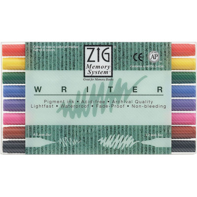 Zig Memory System Writer Dual-Tip Markers 8/Pkg