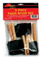 9 Piece Foam Brush Set(Case of 288)