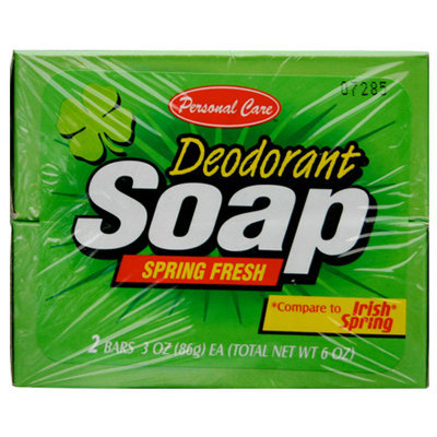 Personal Care 92078-1 Spring Fresh Deodorant Soap Bar - 3 oz. , 2 Pack, Pack of 12