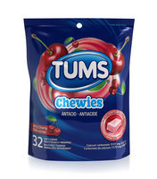 Tums Chewies Antacid Soft Chews, Very Cherry