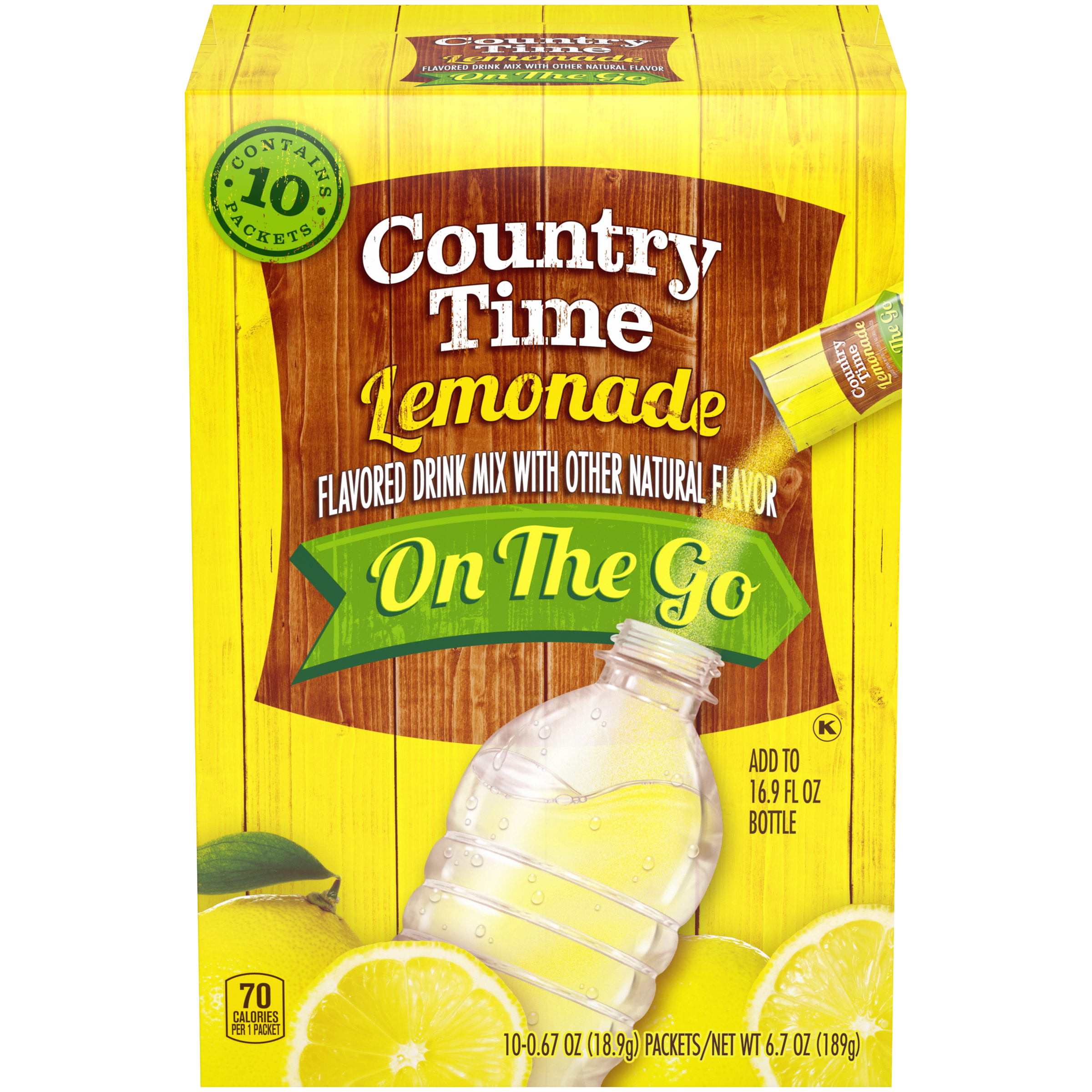 Country Time On-The-Go Sugar-Sweetened Lemonade Powdered Soft Drink