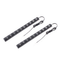Unique Bargains 2Pcs Wired Yellow 10 LEDs Eagle Eye Daytime Running Lights Lamps DC12V w Cable