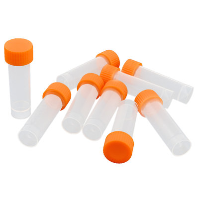 Unique Bargains 5ml Plastic Vial Tubes Sample Container Holder Clear White x 10