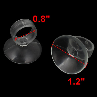 Unique Bargains Aquarium 20mm Air Hose Airline Tubing Heater Holder Suction Cups Clear 10 Pcs