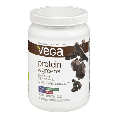 Vega Protein & Greens Protein Powder, Chocolate, 521 g