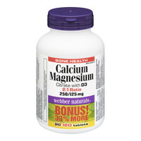 Webber Naturals Calcium Magnesium Citrate with Vitamin D Bonus Size