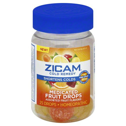 Zicam Cold Remedy Medicated Fruit Drops 25 Count Reviews 2019