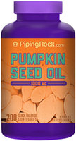 Piping Rock Pumpkin Seed Oil 1000mg 200 Softgels