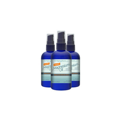 Piping Rock Pure Magnesium Oil (3 Pack) 3 Spray Bottles x 8 fl oz