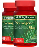 Piping Rock Pycnogenol 50 mg 2 Bottles x 60 Capsules