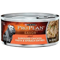 PRO PLAN® SAVOR™ Shredded Chicken, Pasta & Spinach Entree Adult Canned Dog Food