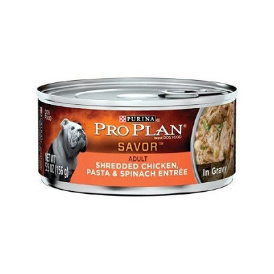 PRO PLAN® SAVOR™ Shredded Chicken, Pasta & Spinach Entree Adult Canned Dog Food