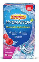 Emergen-C Hydration+ Electrolyte Replenishment Raspberry Splash