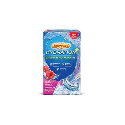 Emergen-C Hydration+ Electrolyte Replenishment Raspberry Splash