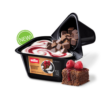 Muller® Yogurt Raspberry Brownie Supreme