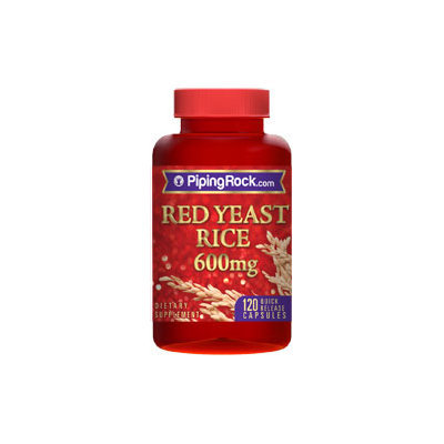 Piping Rock Red Yeast Rice 600mg 120 Capsules