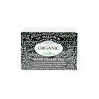 St Dalfour Organic Black Cherry Tea - 25 Tea Bags (Pack of 6) - Pack Of 6