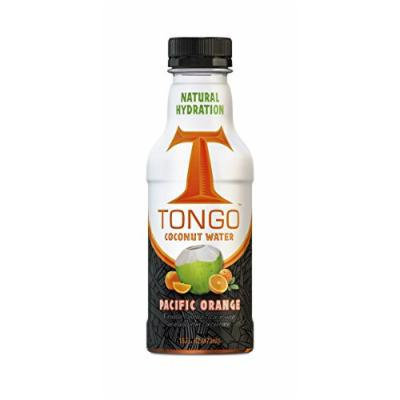 Tongo Coconut Water, Pacific Orange, 16-Ounce (Pack of 12)