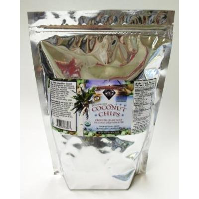 Coconut, Dehydrated at 98 Degrees, Unsweetened, Certified Organic, Chips, 1 lb.