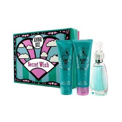 Anna Sui - Secret Wish Coffret: Eau De Toilette Spray 50ml/1.7oz + Body Lotion 90ml/3oz + Shower Gel 90ml/3oz - 3pcs