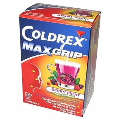 Max Flu Cold Berry fruit Coldrex Paracetamol Ascorbic Acid* HOTREM BERRY FRUIT Powders. ..with Menthol