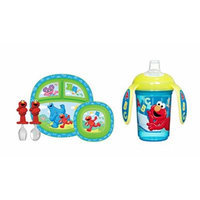Munchkin Sesame Street Toddler Dining Set with Trainer Cup, Blue