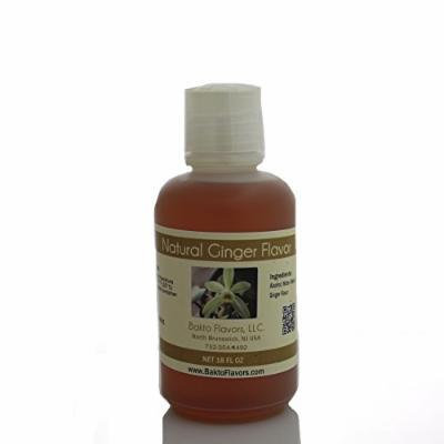 Bakto Flavors Food Srvices Line-Natural Ginger Flavor - 18 FL OZ