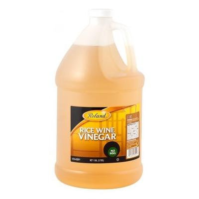 Roland: Unseasoned Rice Wine Vinegar 1 Gallon (4 Pack)