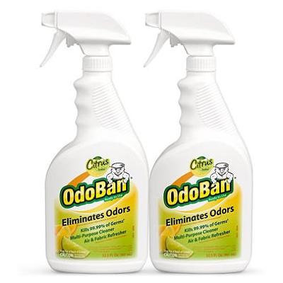 OdoBan Odor Eliminator & Disinfectant Ready-to-Use, Citrus Scent (34 Ounces, 4 Pack)