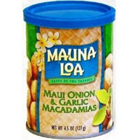 Hawaiian Value Pack Mauna Loa Macadamia Nuts Maui Onion & Garlic 6 Cans