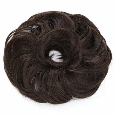 OneDor® Synthetic Curly Elastic Hair Band Hairpiece Scrunchie Wig for Ponytail (6#-Chestnut Brown)