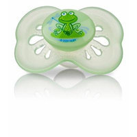 Nuby 2 Pack Classic Oval Pacifier, 6-12 Months, Blue/Green