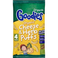 Organix Goodies Organic Puffs - Cheese & Herb 12mth+ (4x15g)