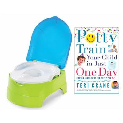 Summer Infant My Fun Potty with Potty Train Your Child in Just One Day Guide Book, Blue