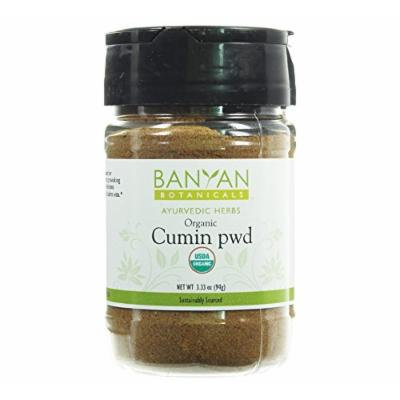 Banyan Botanicals Cumin Powder - Certified Organic, Spice Jar - Cuminum cyminum - Common cooking spice that promotes healthy digestion