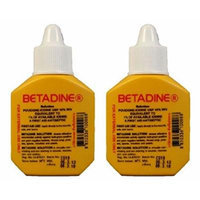 Pack of 2 Betadine Solution Povidone Iodine First Aid Antiseptic Wound Cut Burn 30cc